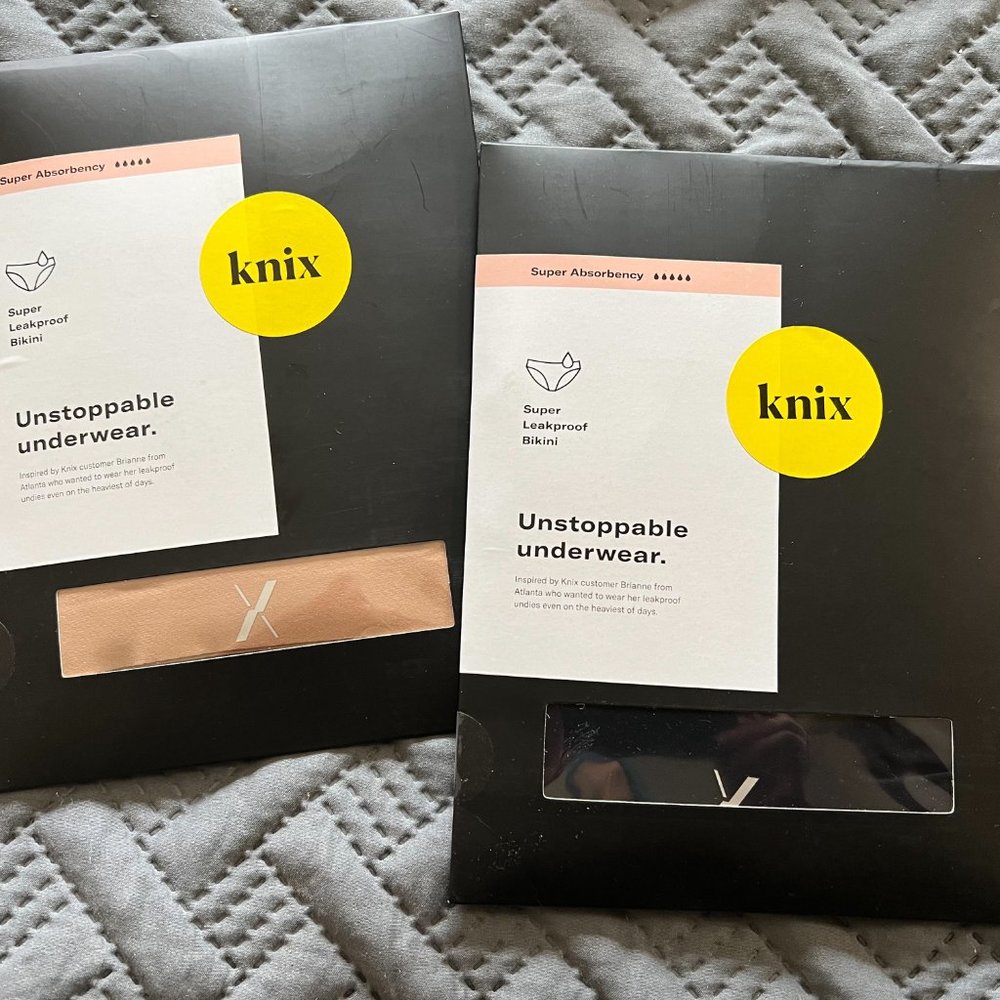 Two Pair Knix Super Absorbency Leakproof Bikini- XL